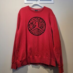 Nike Air Jordan Red Crewneck Sweatshirt Jumpman silhouette